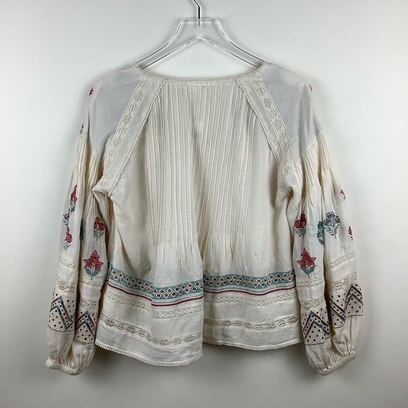 Anthropology Embroidered Blouse - Picture 6 of 6